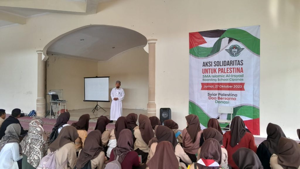 Aksi Bela Palestina SMA AL-Irsyad Cipanas